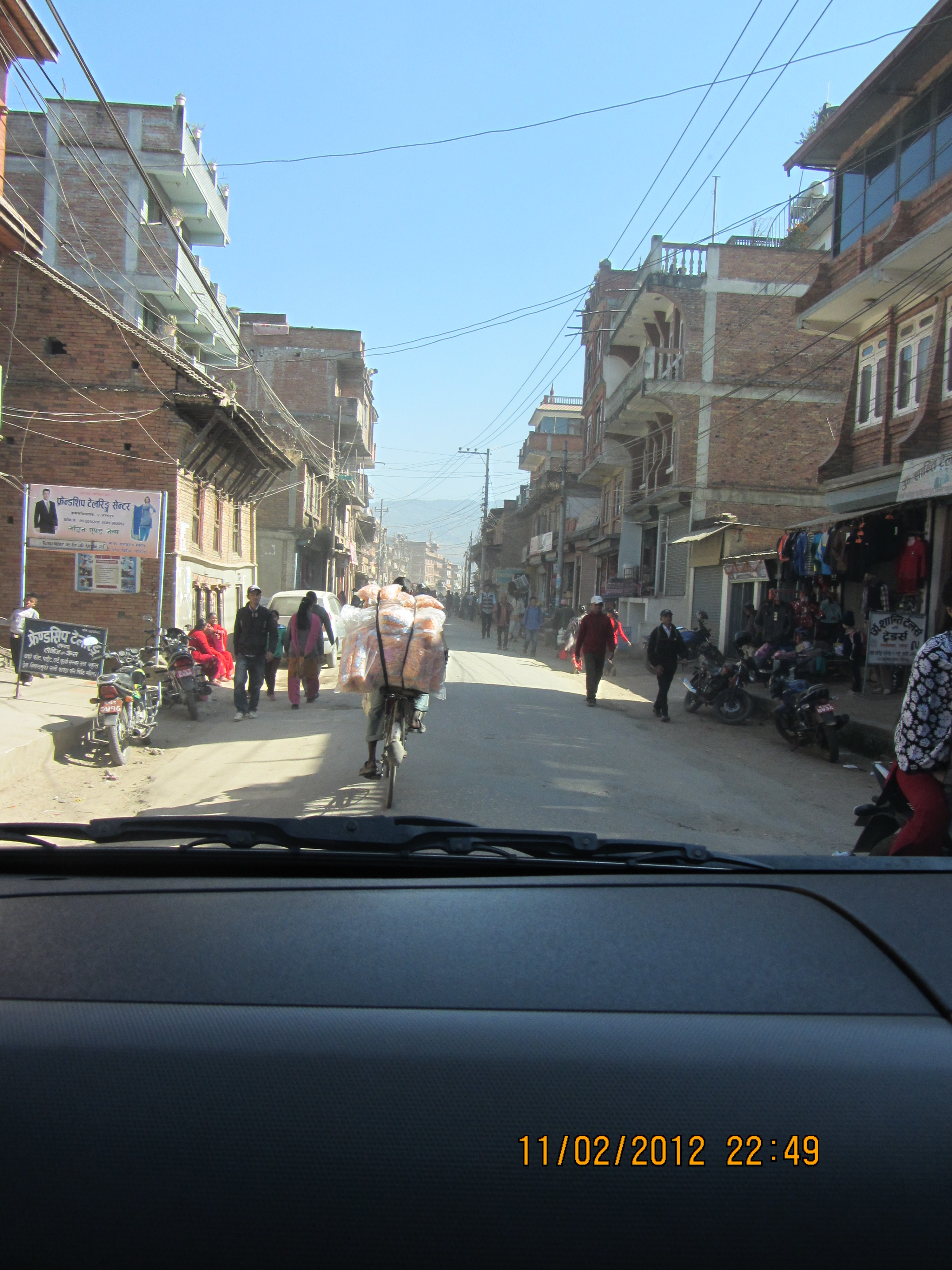 Street in Kathmandu Nepal 11-2-2012