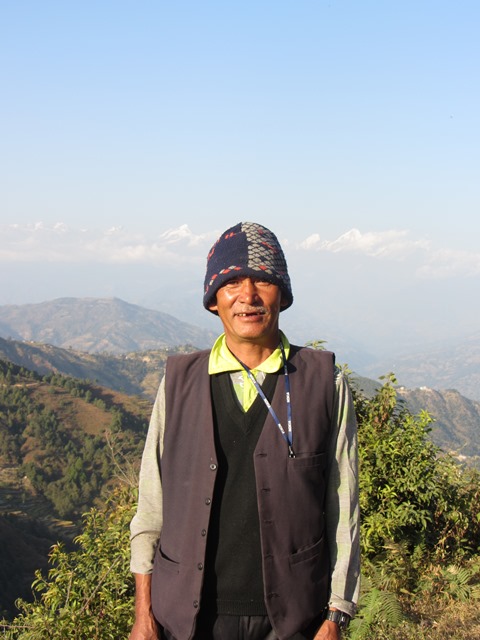 Proud Nepali Man - Himalayas in Baclground 11-3-2012